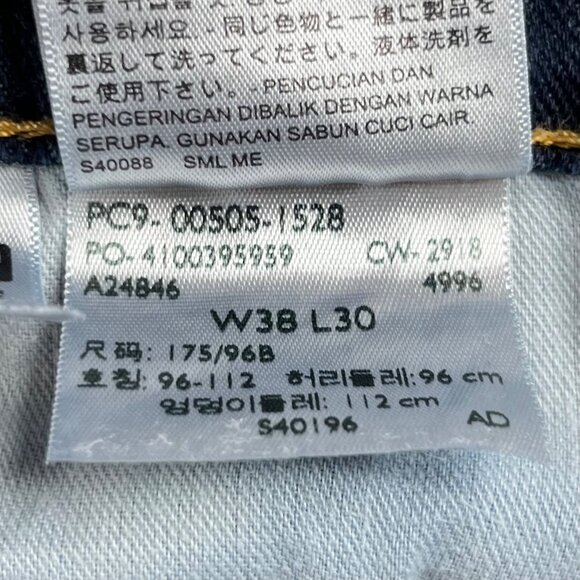 Levis 505 Jeans Mens 38 X 30 Medium Wash Casual Comfortable - Picture 12 of 12